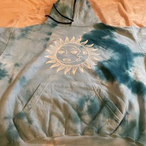 Tie dye sun and moon hoodie— men’s size large